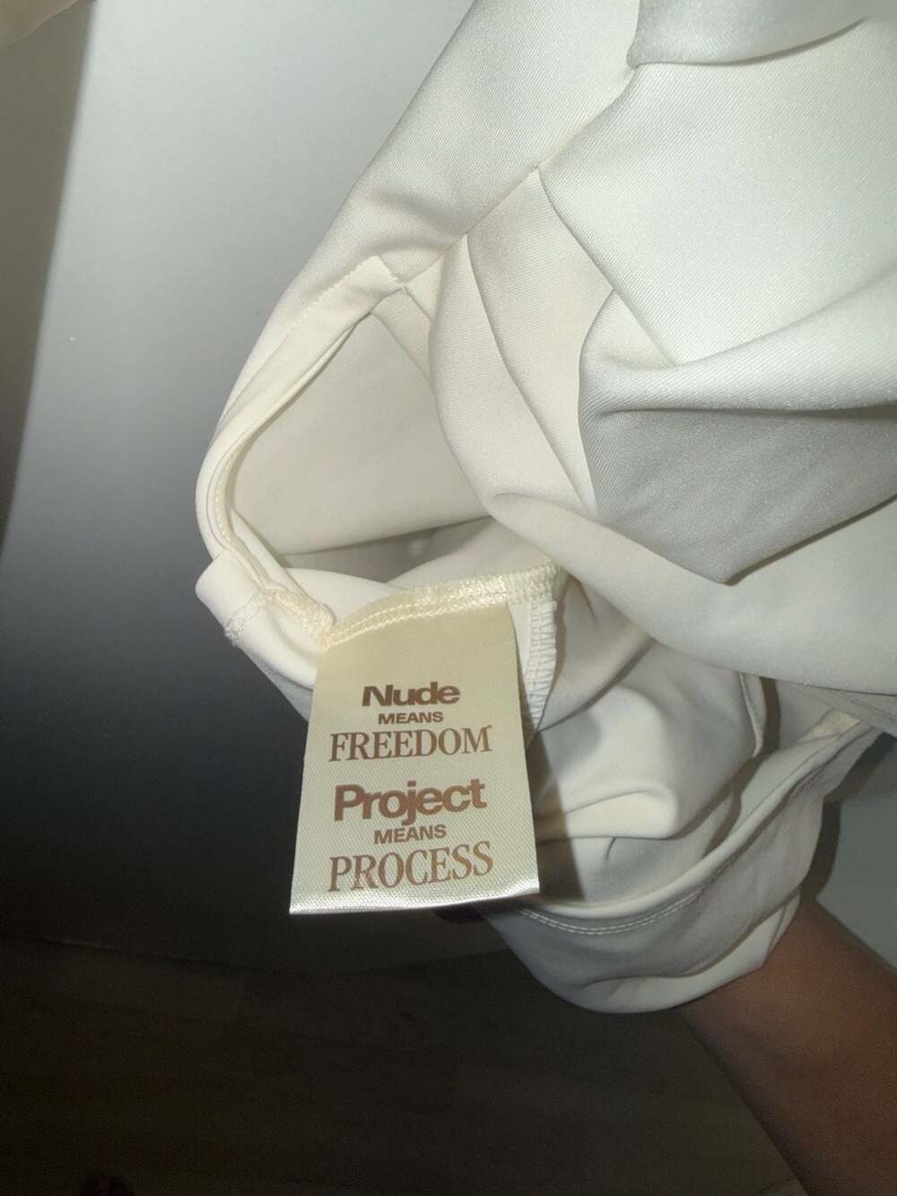 Nude Project Grosella Off White Long Sleeve Polo Shirt Size S - Picture 4 of 10